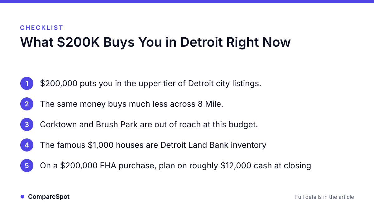 Checklist: What $200K Buys You in Detroit Right Now