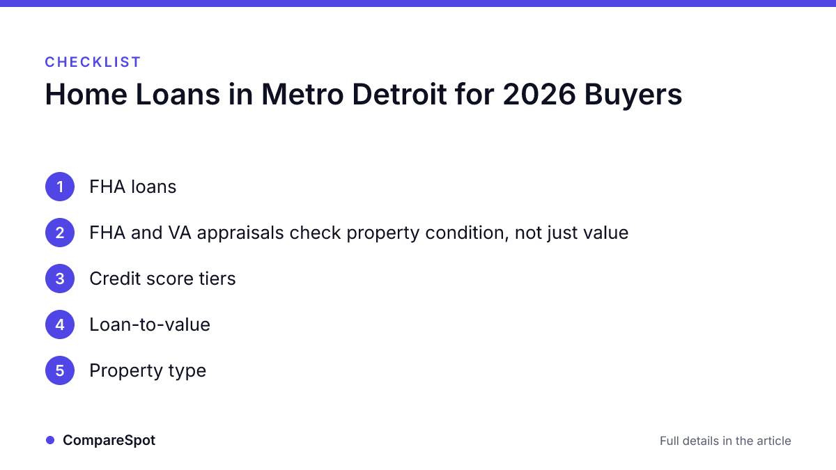 Checklist: Home Loans in Metro Detroit for 2026 Buyers