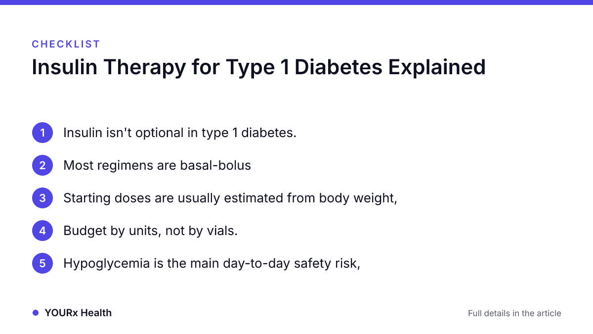 Checklist: Insulin Therapy for Type 1 Diabetes Explained